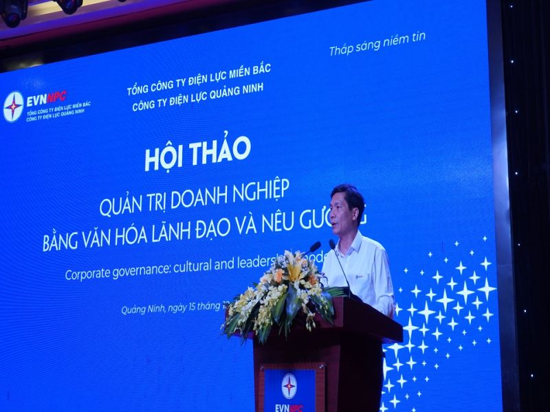 Ông Nguyễn Văn Quý - Phó giám đốc Công ty phát biểu khai mạc Hội thảo