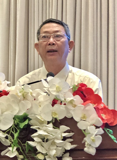 Ông Trần Văn Thanh phát biểu khai giảng Chương trình tập huấn.