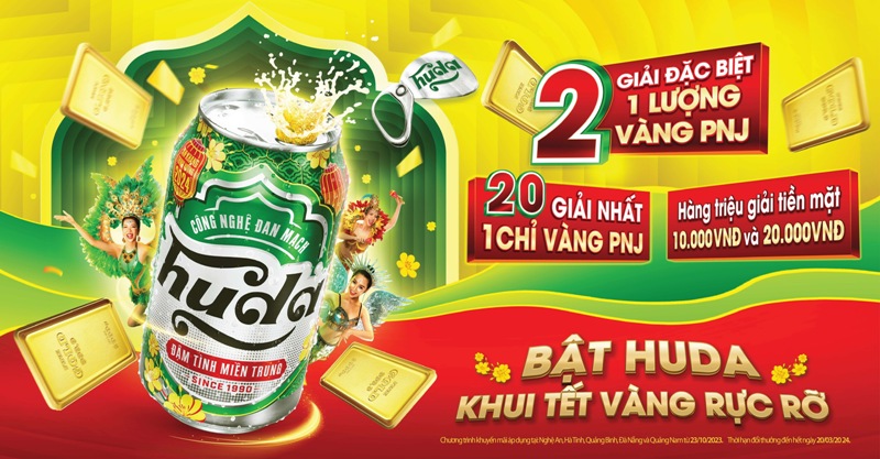 Khui vàng đón Tết rực rỡ cùng Huda Tết Carnival