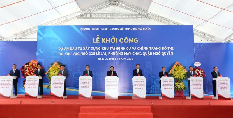 Khởi công Dự án đầu tư xây dựng khu tái định cư và chỉnh trang đô thị tại Hải Phòng