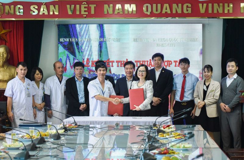 Bệnh viện Đa khoa Bắc Ninh ký kết hợp tác với Bệnh viện VinMec Time City năm 2023