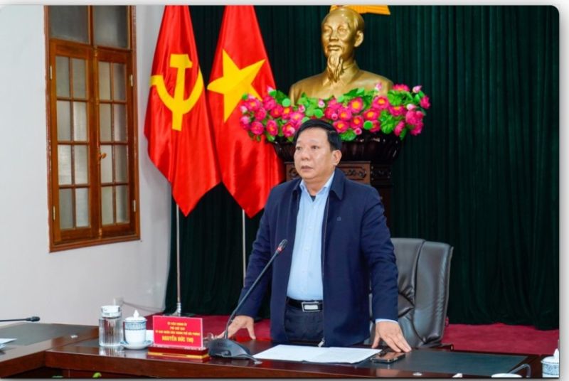 Phó Chủ tịch UBND TP. Hải Phòng Nguyễn Đức Thọ phát biểu tại Hội nghị