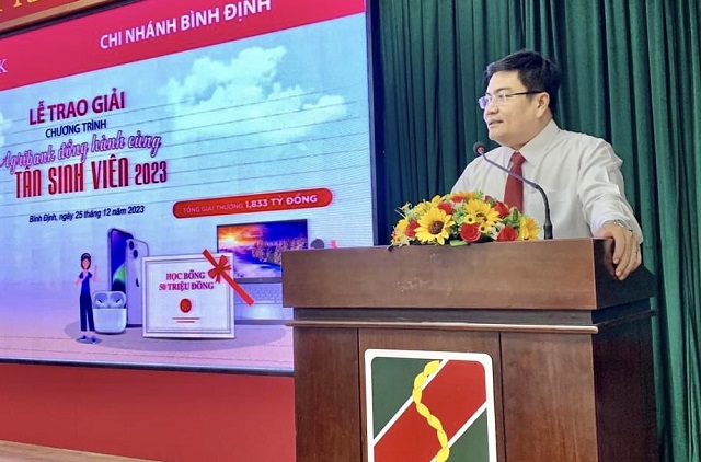 &Ocirc;ng Nguyễn Ho&agrave;ng Hải ph&aacute;t biểu tại Lễ trao giải. Ảnh: Xu&acirc;n Huy.