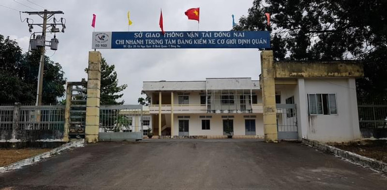 Trung tâm đăng kiểm 60-03S (huyện Định Quán, Đồng Nai) đóng cửa vì thiếu nhân lực. Ảnh: A.H