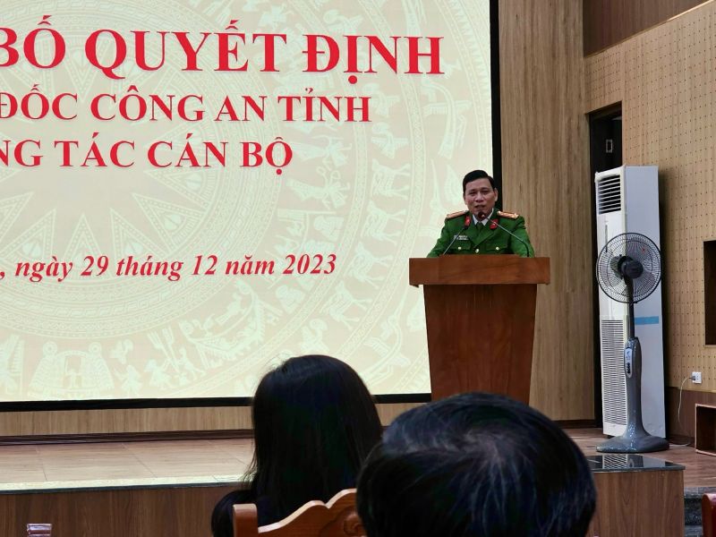 Đại tá Dương Văn Tiến - Phó Bí thư Đảng ủy, Phó giám đốc, Thủ trưởng Cơ quan Cảnh sát điều tra Công an tỉnh Thanh Hóa