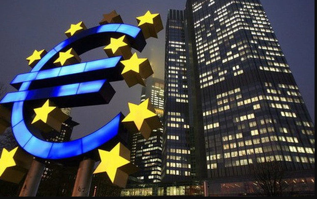 Trụ sở Ngân hàng Trung ương châu Âu (ECB) tại Frankfurt, Đức. (Ảnh: Bloomberg)