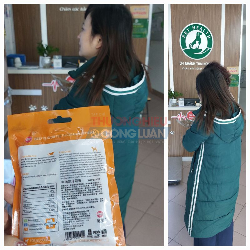 Sản phẩm bày bán ở chi nhánh Thái Nguyên cũng không thực hiện theo quy định về nhãn hàng hóa