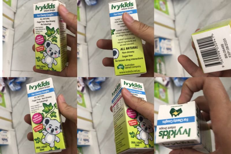 Sna rphâm thuốc ho IvyKids được nhân viên giới thiệu có thể sử dụng cho trẻ từ 6 tháng tuổi trở lên