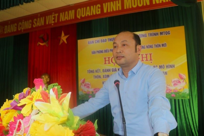Ông Cao Văn Cường, Tỉnh ủy viên, Giám đốc Sở Nông nghiệp và Phát triển nông thôn phát biểu tại hội nghị.