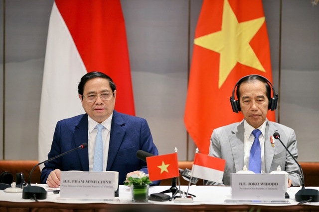 Thủ tướng: Sau gần 70 năm thiết lập, quan hệ Việt Nam-Indonesia không ngừng phát triển, trong đó hợp tác kinh tế là điểm sáng - Ảnh: VGP/Nhật Bắc