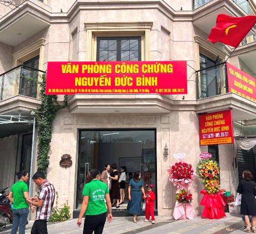 Được biết, ngày 13/01/2024 văn phòng công chứng Nguyễn Đức Bình khai trương và đi vào hoạt động chính thức.
