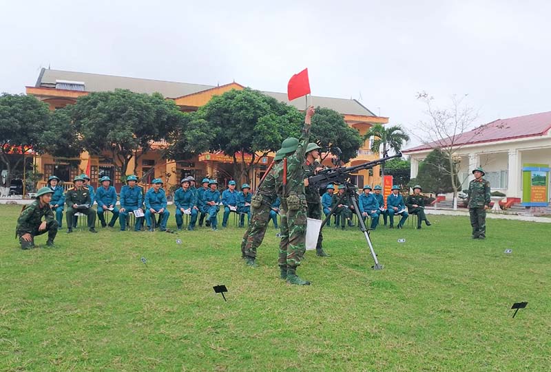 Bộ Chỉ huy Quân sự tỉnh Thanh Hóa đã tổ chức khai mạc Lớp tập huấn cán bộ Phòng không, Pháo binh năm 2024