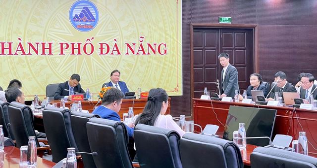 Lãnh đạo các trường đại học trên địa bàn Đà Nẵng tham gia ý kiến tại buổi làm việc.