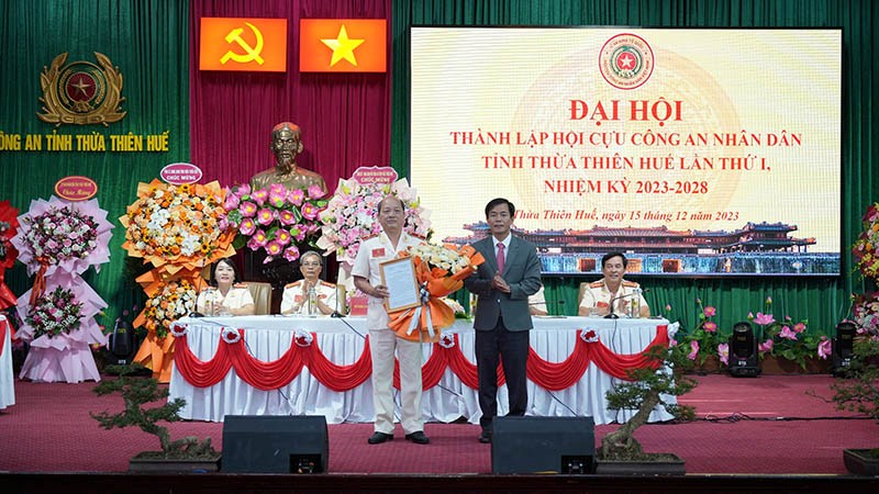 Thiếu tường Nguyễn Thanh Toàn- Chủ tịch Hội Cựu Công an tỉnh Thừa Thiên Huế