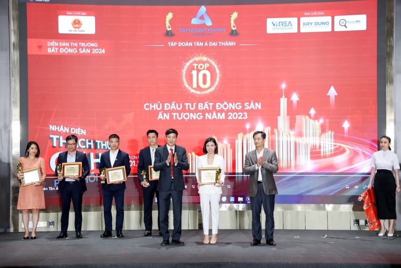 Tân Á Đại Thành - Meyland vinh dự nhận giải thưởng Top 10 chủ đầu tư Bất động sản ấn tượng năm 2023