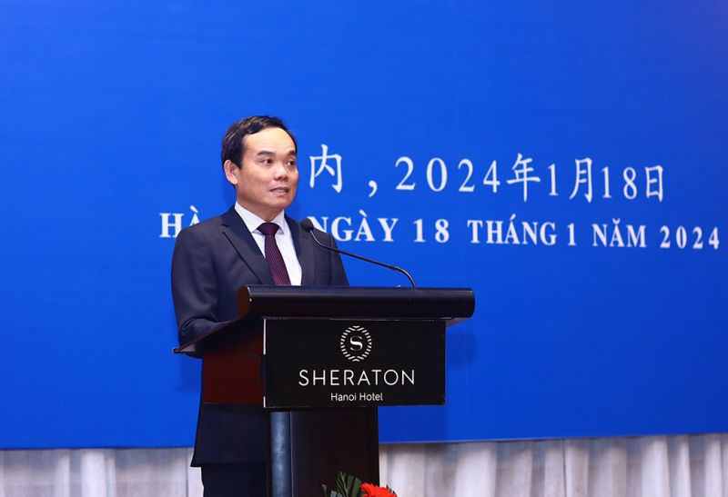Phó Thủ tướng Trần Lưu Quang phát biểu tại tiệc chiêu đãi - Ảnh: VGP/Hải Minh