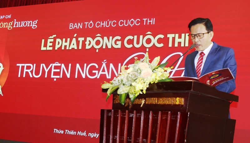 Nhà thơ Lê Vĩnh Thái, TBT Tạp chí Sông Hương phát động cuộc thi 