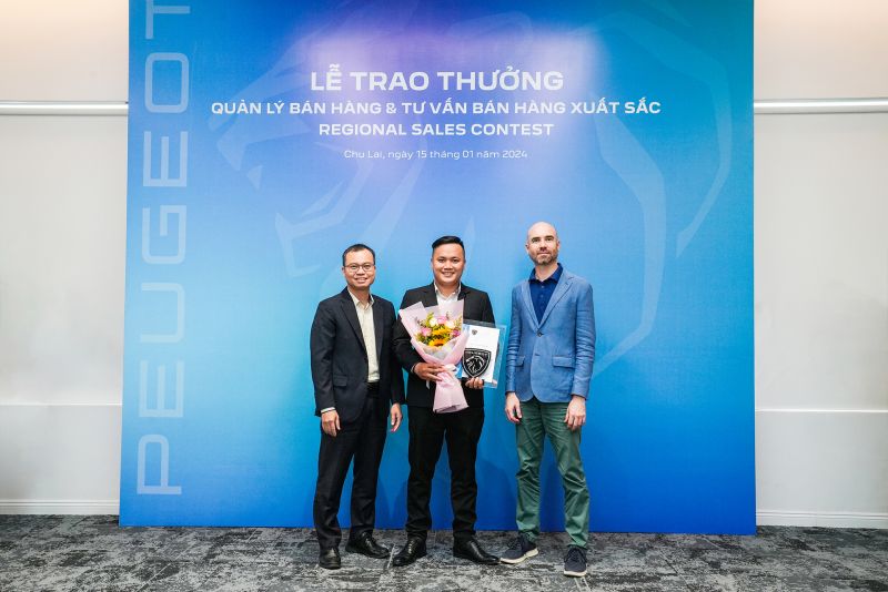 Anh Nguyễn Quang Thái đạt giải Quản lý Bán hàng xuất sắc