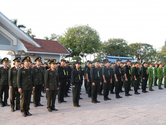 Tổ Đặc nhiệm 138 Công an Hà Tĩnh tại lễ ra mắt.
