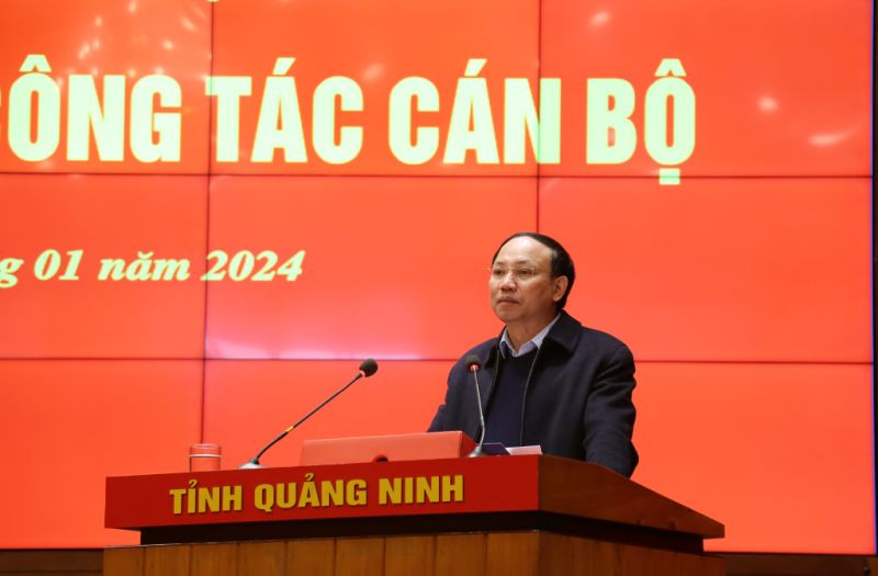 Đồng chí Nguyễn Xuân Ký, Ủy viên Trung ương Đảng, Bí thư Tỉnh ủy, Chủ tịch HĐND tỉnh Quảng Ninh, phát biểu chỉ đạo tại các hội nghị.