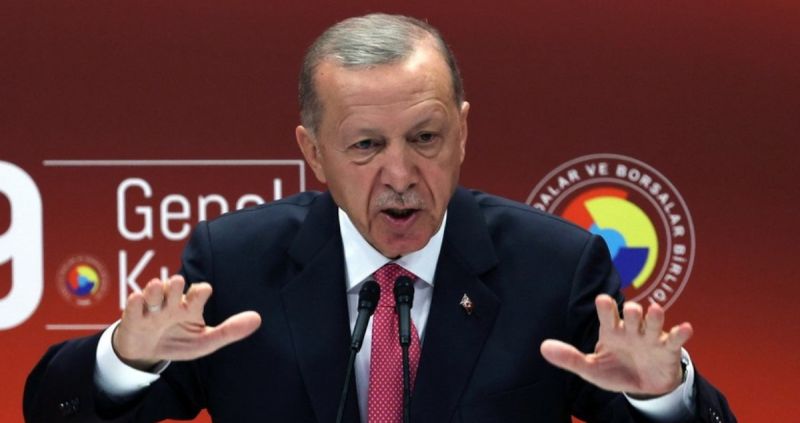 Tổng thống Thổ Nhĩ Kỳ Recep Tayyip Erdogan phát biểu tại Ankara ngày 30/5/2023.