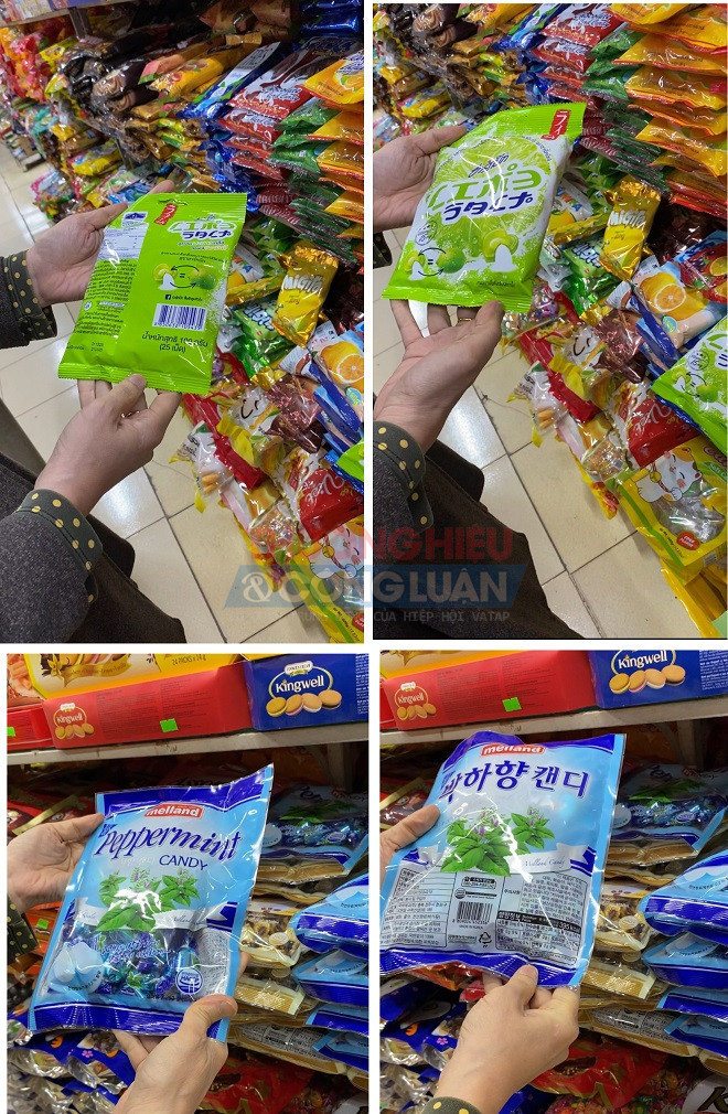 Rất nhiều sản phẩm bánh kẹo nhập ngoại không rõ thông tin đơn vị chịu trách nhiệm về sản phẩm tại thị trường Việt Nam