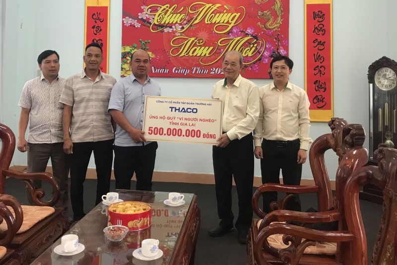 THACO ủng hộ Quỹ “Vì người nghèo” tỉnh Lâm Đồng, Thừa Thiên Huế & Gia Lai