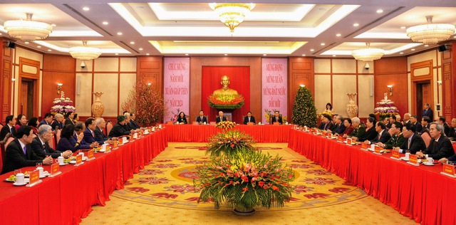 Phát biểu của Tổng Bí thư tại buổi gặp mặt chúc Tết lãnh đạo, nguyên lãnh đạo Đảng, Nhà nước