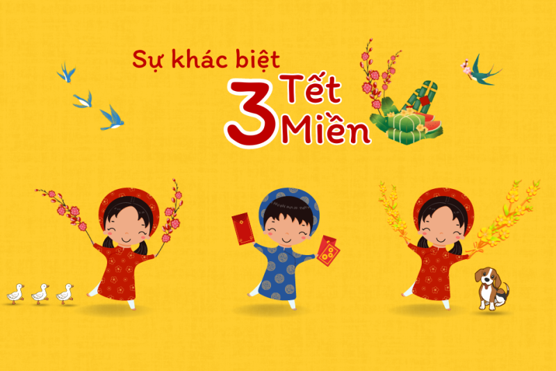 Ngày Tết ba miền Bắc – Trung – Nam sẽ khác nhau như thế nào?