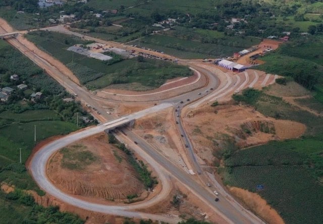Thi công cao tốc Tuyên Quang - Hà Giang, đoạn qua tỉnh Tuyên Quang (ảnh VTV.vn)