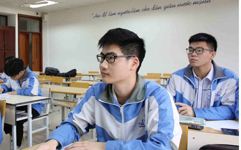 Em Nguyễn Tuấn Phong khi là học sinh Trường THPT Chuyên Bắc Ninh