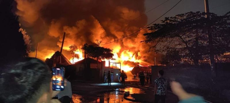 Cháy lớn tại xã An Hồng