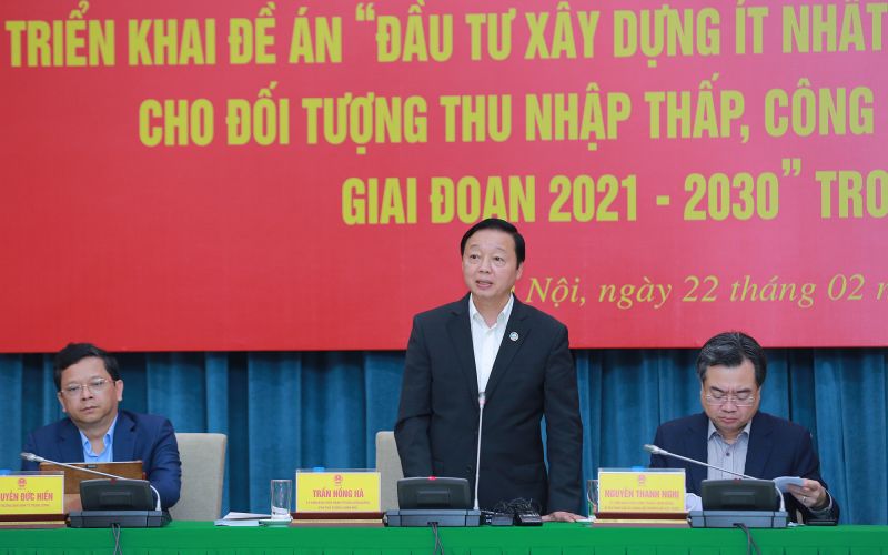 Phó Thủ tướng Trần Hồng Hà: Nhu cầu nhà ở xã hội rất lớn, không thể bị cản trở bởi những khó khăn, vướng mắc đã được chỉ ra - Ảnh: VGP/Minh Khôi