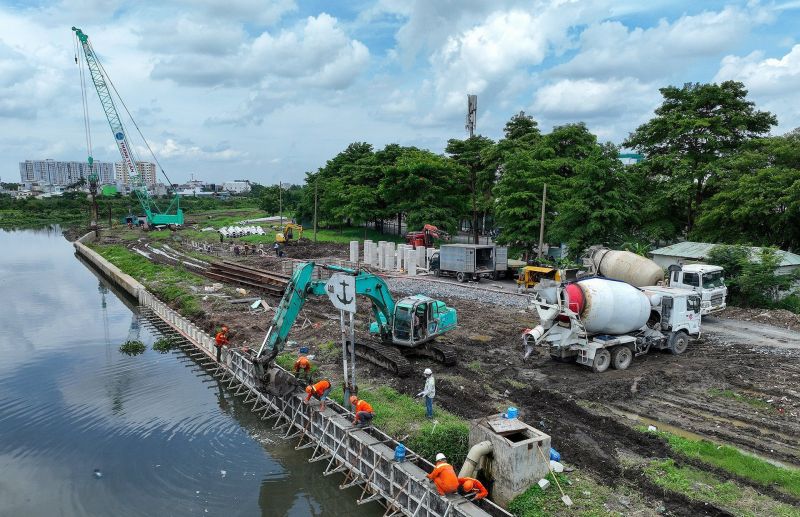 Dự án cải tạo kênh Tham Lương - Bến Cát - rạch Nước Lên được khởi công vào đầu năm 2023