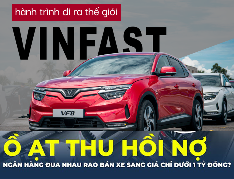 Nhiều ngân hàng thanh lý hàng loạt xe sang của VinFast để thu hồi nợ xấu, giá chỉ từ 500-700 triệu đồng/chiếc