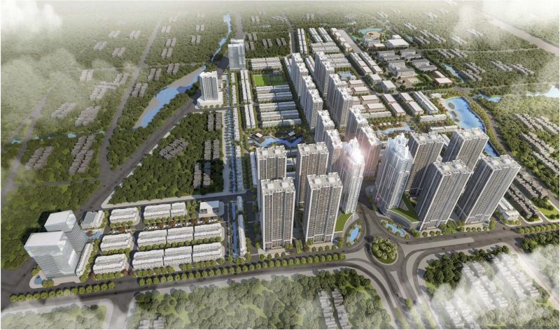 Khu đô thị mới Hoàng Huy New City tại xã Tân Dương, huyện Thủy Nguyên