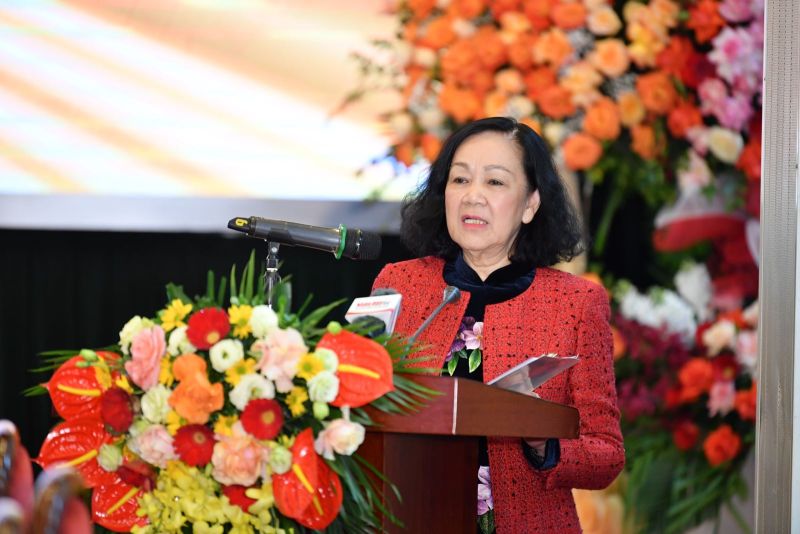 Thường trực Ban Bí thư Trương Thị Mai phát biểu tại buổi lễ