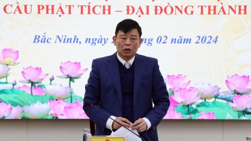 Phó Chủ tịch UBND tỉnh Bắc Ninh Ngô Tân Phượng chỉ trì hội nghị