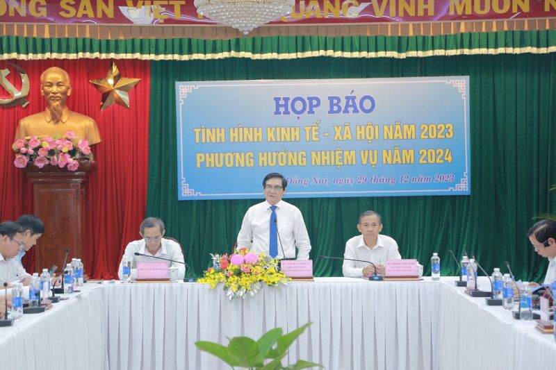 Một buổi họp báo do tỉnh Đồng Nai tổ chức