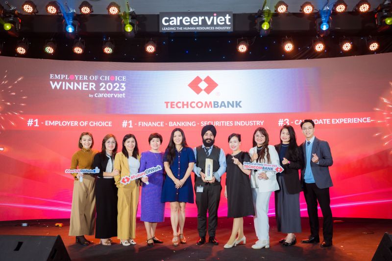 Techcombank 3 năm liên tiếp dẫn đầu “Top 1 Nhà tuyển dụng được yêu thích nhất"
