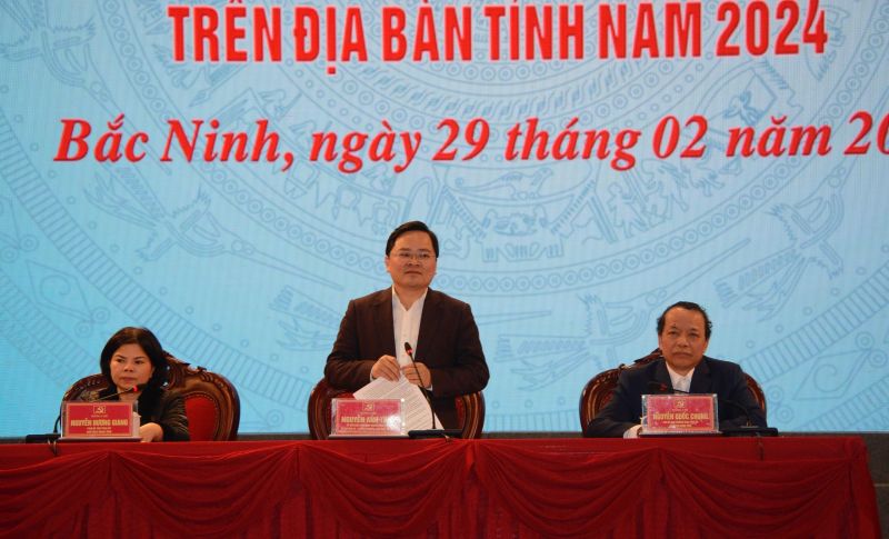 Thường trực tỉnh Uỷ Bắc Ninh đối thoại với lãnh đạo các xã, phường, thị trấn