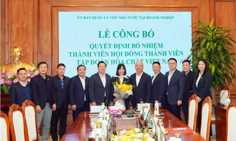 Bổ nhiệm nữ Phó Vụ trưởng giữ chức Thành viên HĐTV Tập đoàn Hóa chất Việt Nam