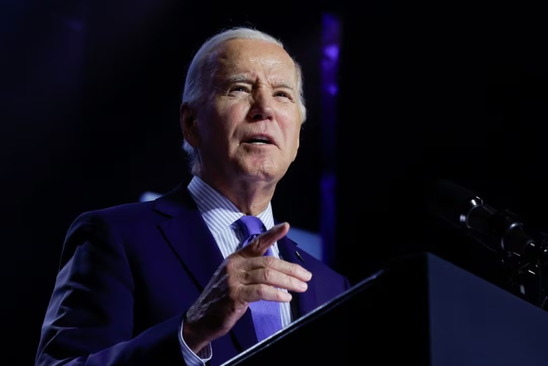 Tổng thống Mỹ Joe Biden trong chiến dịch vận động tranh cử ở Manassas, Virginia ngày 23/1/2024. Ảnh: Reuters