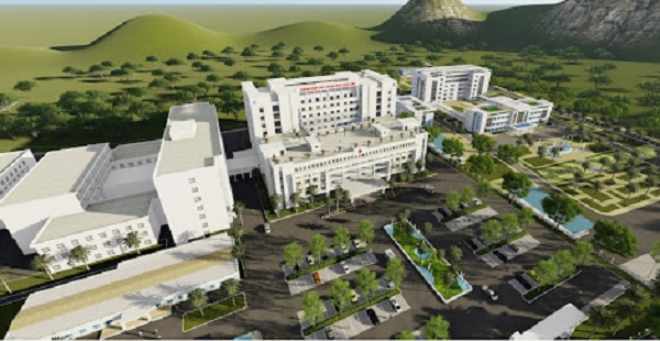 Dự án Bệnh viện Đa khoa tỉnh Lào Cai giai đoạn 2, gồm 1 khối nhà 5 tầng và 1 khối nhà 9 tầng
