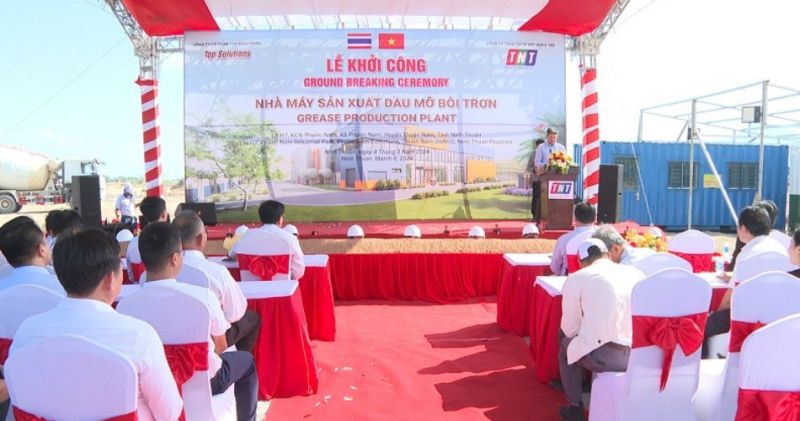 Ninh Thuận khởi công nhà máy sản xuất mỡ bôi trơn gần 135 tỷ đồng