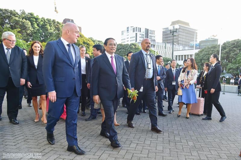 Thủ tướng Christopher Luxon đã dành sự đón tiếp trọng thị và chu đáo khi đón Thủ tướng Phạm Minh Chính.