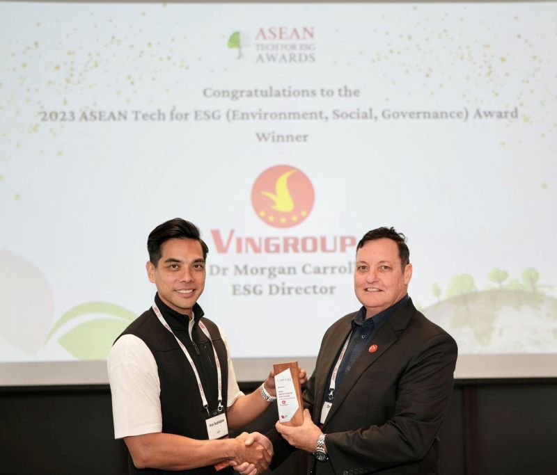 Vingroup vừa giành Giải thưởng Công nghệ Bền vững ASEAN 2023 AIBP