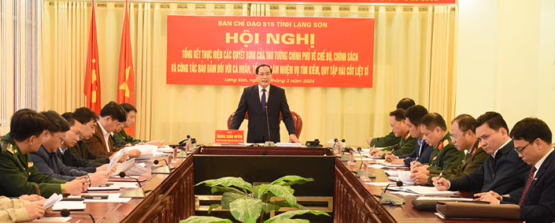 Lạng Sơn: Ban Chỉ đạo 515 tổng kết thực hiện nhiệm vụ tìm kiếm, quy tập hài cốt liệt sĩ