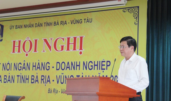Ông Lê Ngọc Khánh, Phó Chủ tịch UBND tỉnh BR-VT phát biểu tại Hội nghị