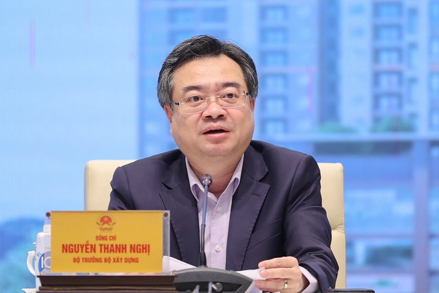 Bộ trưởng Bộ Xây dựng Nguyễn Thanh Nghị phát biểu tại Hội nghị